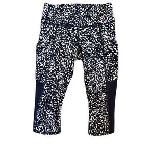 Women's Black and White Patterned Pants